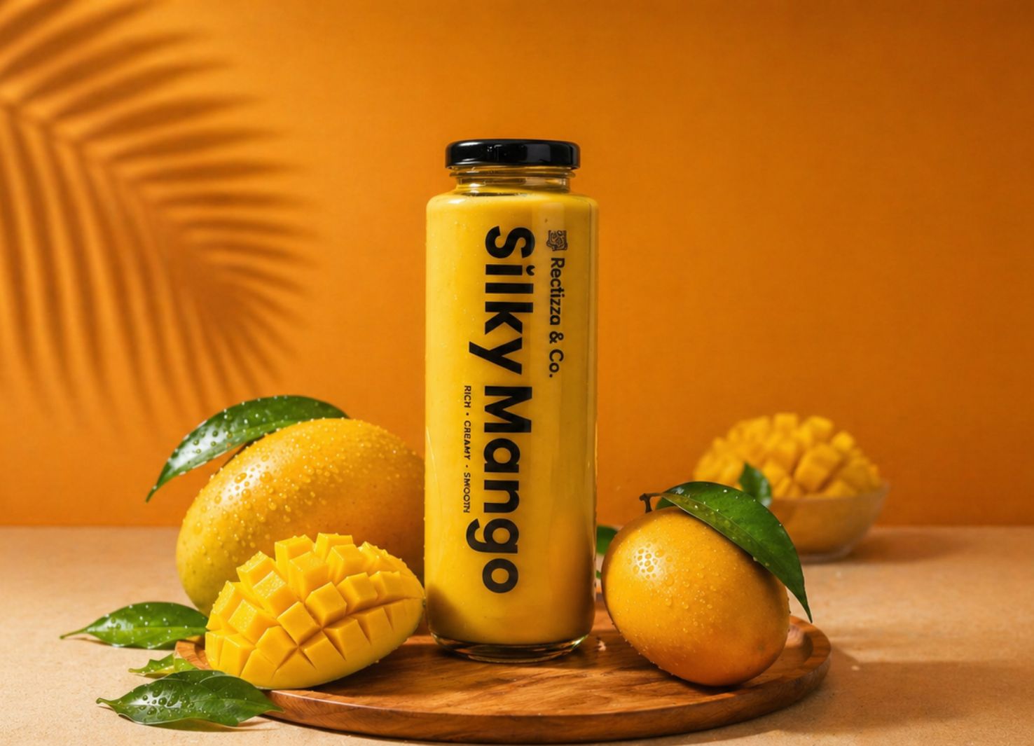 Silky mango bottled shake